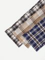 Plus 1pc Plaid Print Bow Front Sleep Pants & 1pc Plaid Print Sleep Pants