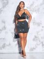 SHEIN CURVE+ Plus Size Women'S Studded Camisole