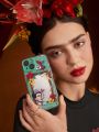 Frida Kahlo X SHEIN Flower Print Phone Case
