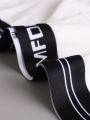 Men'S Shapewear Set Including Waist Trimmer & Long Leg Boxer Briefs With Letter Printed Band