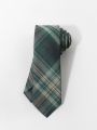 2pcs Plaid Pattern Tie