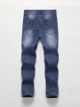 Tween Boy's Distressed Washed Denim Jeans