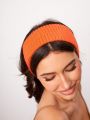 SHEIN SXY Solid Rib Knit Headband