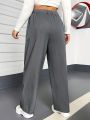 Plus Size Women's Pleated Suit Pants