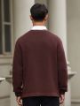 Men's Long Sleeve Button-up Cardigan Sweater
