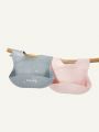 Cozy Cub 2pcs Baby Bib Set, Waterproof And Dirt-proof