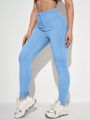Women's Fashionable Slim Fit Solid Color Casual Pants