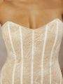 Women's Lace Strapless Dress