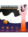 Costway 12 Ft Halloween Inflatable Ghost Yard Decoration w/ Built-in LED Lights