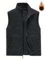 Manfinity Men Zip Up Thermal Lined Vest Coat