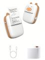 Mini Pocket Printer,  Portable Thermal Printer for Pictures/Retro-Style Photos/Receipts/Notes/Lists/Label/ Memo/QR Codes
