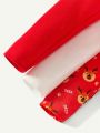 Cozy Cub Baby Boy 3pcs Christmas Print Gift Box Bodysuit