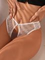 Women's Sexy Lace Panties With Bow Decoration And Pocket Design