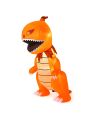 Costway 8FT Halloween Inflatable Pumpkin Head Dinosaur Blow Up with LED Lights