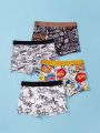 Tween Boy 4pack Letter Graphic Boxer Brief