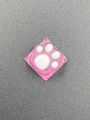 1pc Cute Translucent Anti-scratch Abs Resin Cat Claw Keycap For Mechanical Keyboard
