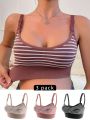 SHEIN Maternity Striped Comfortable Underwear (3pcs/Set)