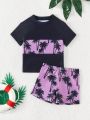 Infant Boys' Coconut Tree Print Swimwear Set
