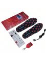 Electric Heated Insoles USB Rechargeable Adjustable Temperature Heated Shoes Soles Winter Foot Warmers for Men Women with Remote