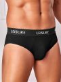 SHEIN Leisure Men's Letter Printed Triangle Briefs