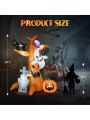 Inflatable Halloween Decoration,8ft 9pcs LED String Lights Halloween Decoration