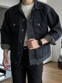 DAZY Men's Flip Pocket Denim Jacket