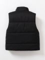 Toddler Boys' Patch Fleece Padded Sleeveless Vest