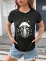 Ana Kaoni Mushroom Print Tee
