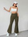 SHEIN PETITE Women'S Flare Pants