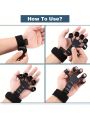 Silicone Finger Exercise Trainer Wrist Tensioner-Grey