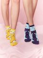 SHEIN X Cardcaptor Sakura Cartoon Print Short Socks 2 Pairs