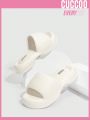 Cuccoo Everyday Collection Cuccoo Ladies' Fashionable Soft And Comfy Thick-Soled Cloud Slippers With 'Stepping On Poop' Design