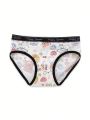 Tween Girls' 4pcs/Set Cartoon Pattern Triangle Underwear