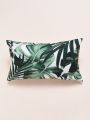 Tropical Plant Print Lumbar Pillowcase Without Filler