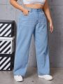 Plus Size Straight Leg Jeans