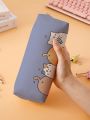 1pc Cartoon Cat Pattern Pencil Case
