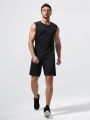 Men Color-block Top-stitching Sports Tank Top