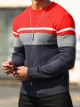Manfinity Homme Men's Colorblock Long Sleeve Pullover Sweater