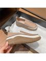 Women's Convenient Slip-on Loafers With Thick Soles For All Seasons, Casual Comfortable Shake Shoes For Outdoor Activities