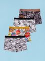 Tween Boy 4pack Letter Graphic Boxer Brief