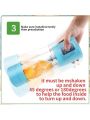 Personal Portable Blender,Mini Juice Blender, USB Rechargeable Small Size Blender For Smoothies And Shakes,Mini Juicer Cup Travel 380ml, Juice, Milk,5Colors Available