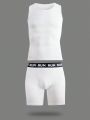 Men's Textured Weave Compression Body Shaping Suit