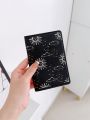 Pati Paints Vintage Sun And Cloud Design Leather Passport Cover, Unique Passport Holder