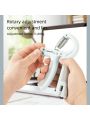 2pcs/set Gray Silicone Grip Ball + Adjustable Counting Grip Strengthener 50-60lb
