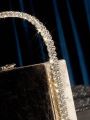 SHEIN SXY Rhinestone Box Clutch Evening Bag