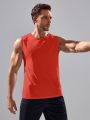 Men Reflective Graphic Sports Tank Top
