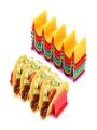 1pc Corn Tortilla Taco Holder, Wave-shaped Plastic Taco Stand For Kitchen