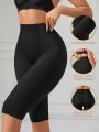 Women's Solid Color High Waist Tummy Control Shapewear Underwear
