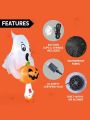 Joiedomi 6 FT Halloween Inflatable Ghost Broke Out from Window with Built-in LED, Blow Up Flying Ghost with Pumpkin for Halloween Window Decor, Halloween Outdoor, Yard, Garden, Lawn Party Decoration