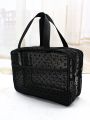 Simple & Fashionable Makeup & Toiletry Bag With Handle, Storage Organizer
